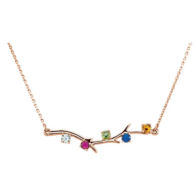 Branch Mother's Family Birthstone Necklace