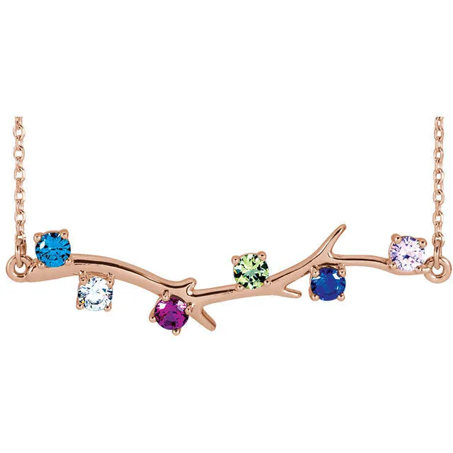Branch Mother's Family Birthstone Necklace
