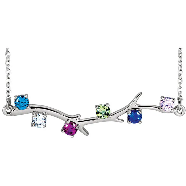 Branch Mother's Family Birthstone Necklace