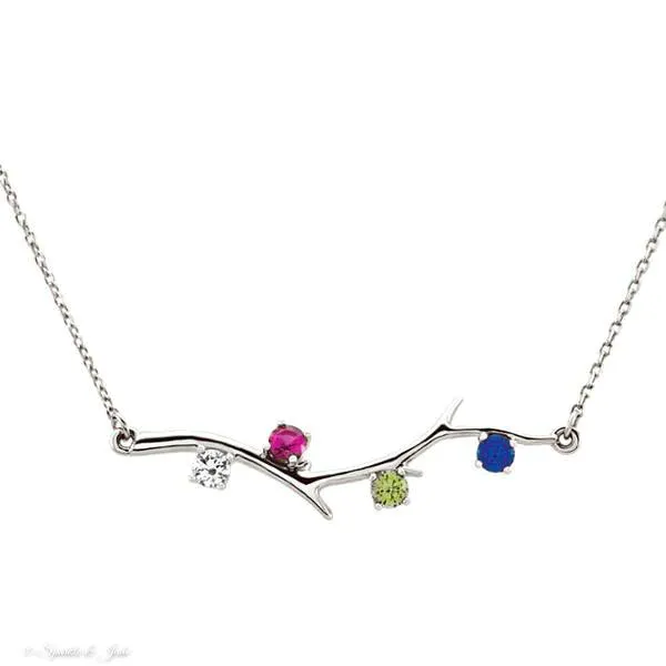 Branch Mother's Family Birthstone Necklace