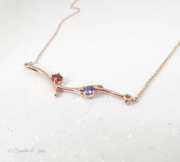 Branch Mother's Family Birthstone Necklace