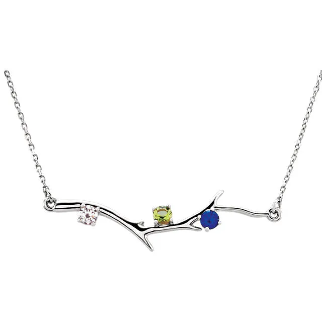 Branch Mother's Family Birthstone Necklace