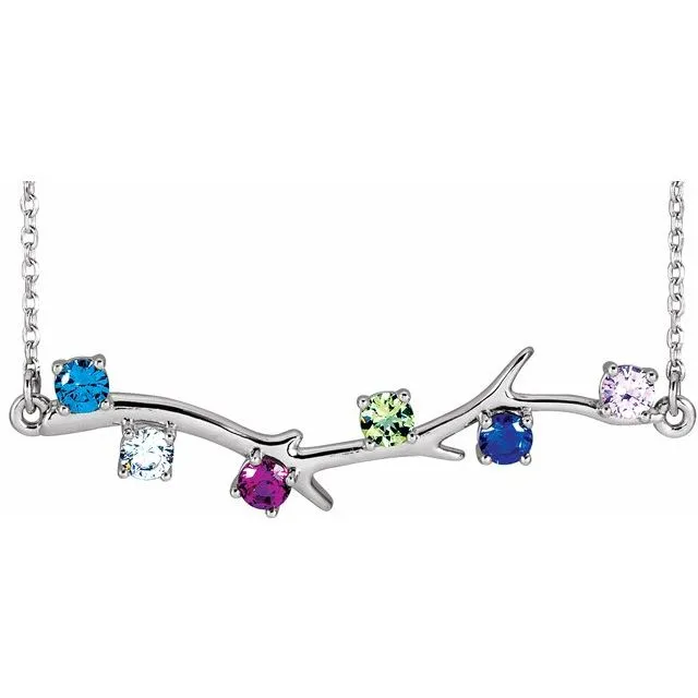 Branch Mother's Family Birthstone Necklace