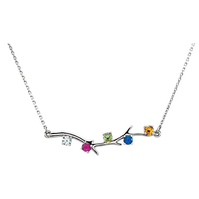 Branch Mother's Family Birthstone Necklace