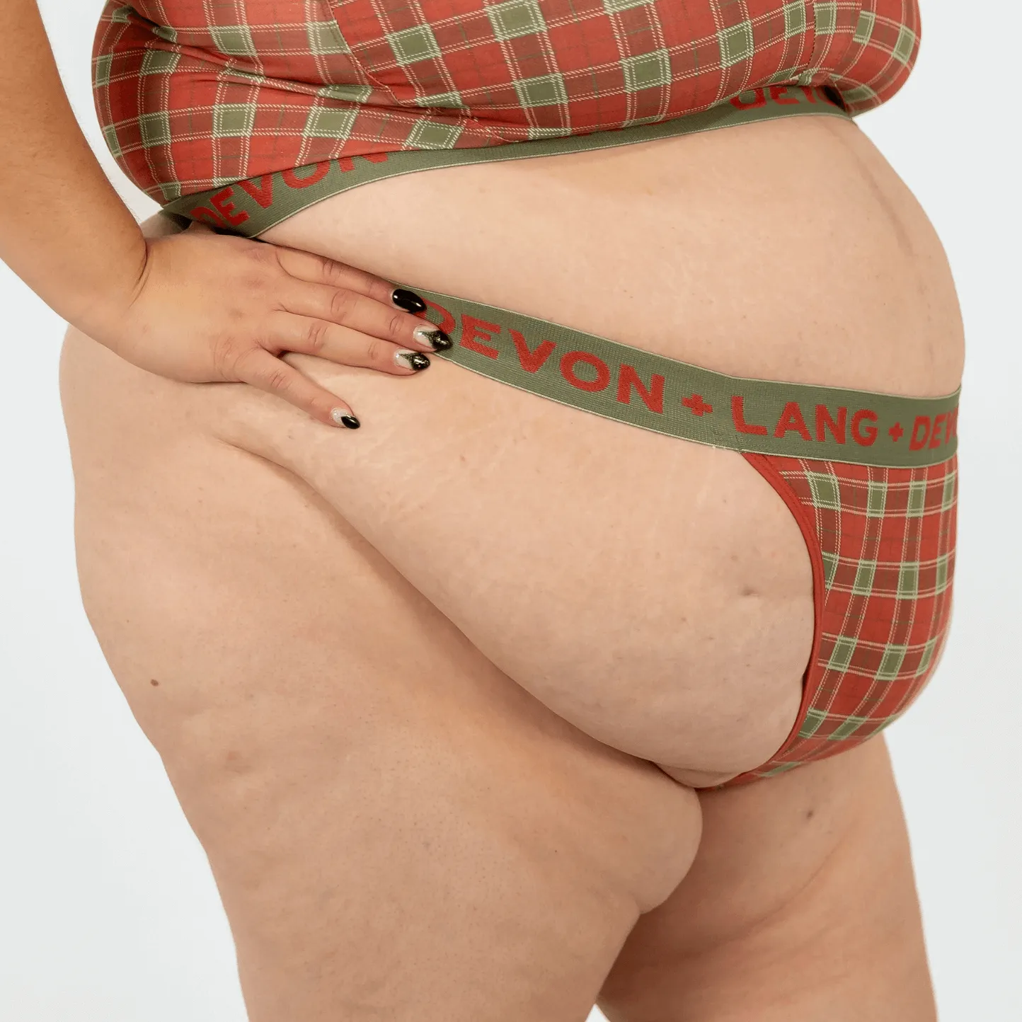Bria V-Thong - Vintage Tartan