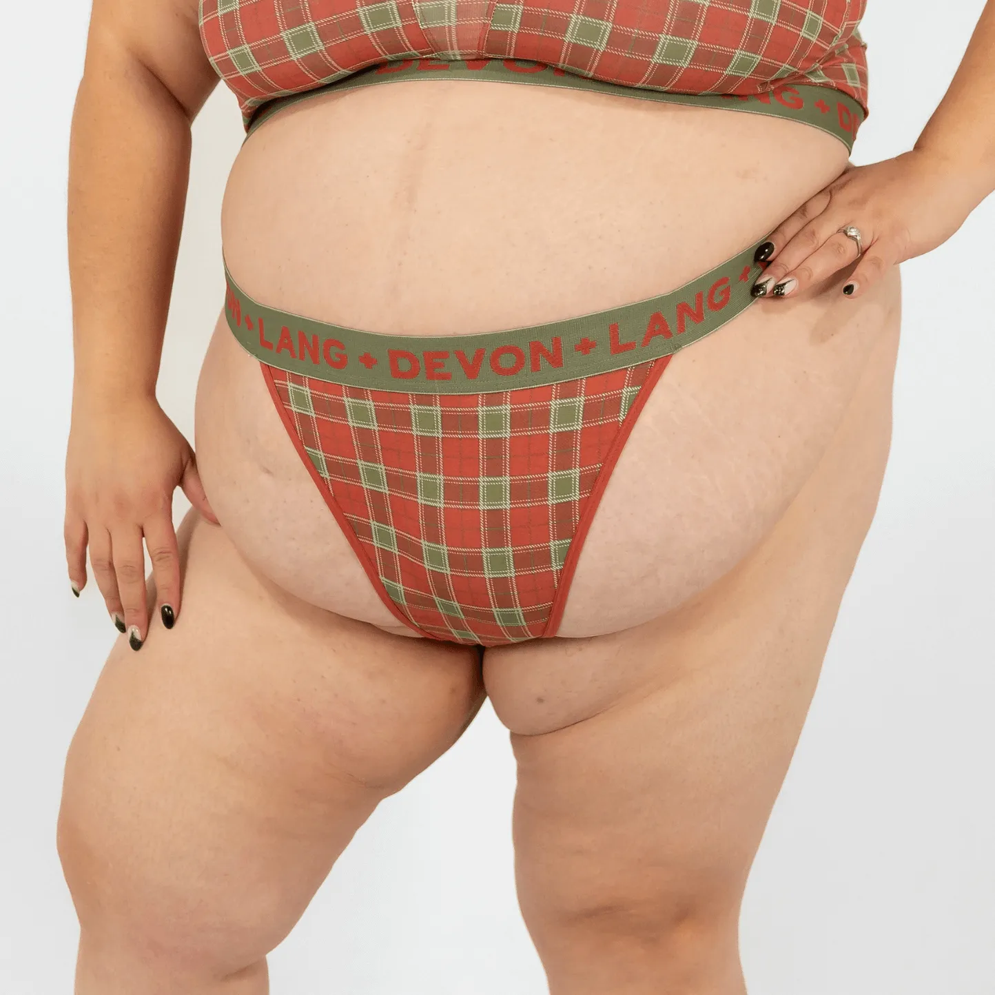Bria V-Thong - Vintage Tartan