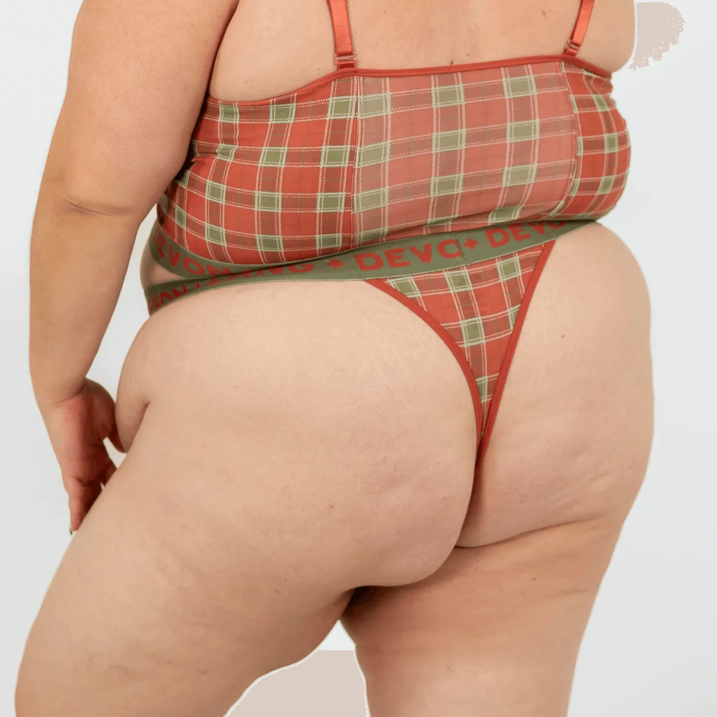 Bria V-Thong - Vintage Tartan