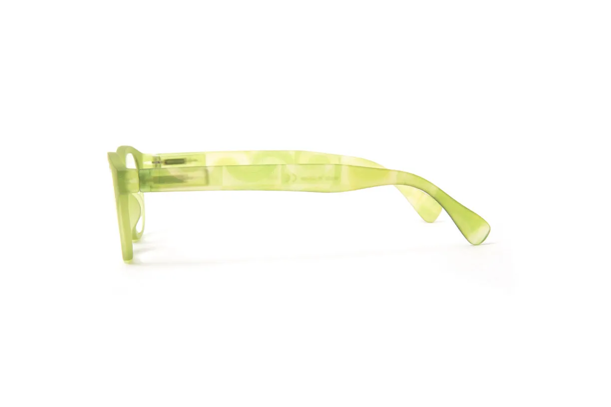 Brooklyn Green Rubber Frame Reading Glasses