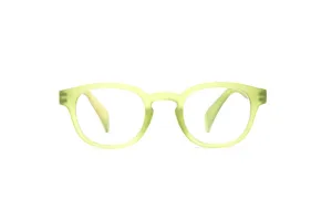Brooklyn Green Rubber Frame Reading Glasses