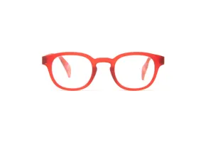 Brooklyn Red Rubber Frame Reading Glasses