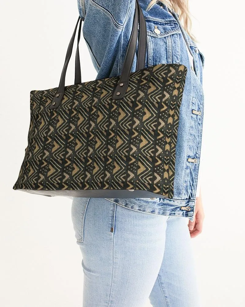 Brown Bogolan African Print Stylish Tote