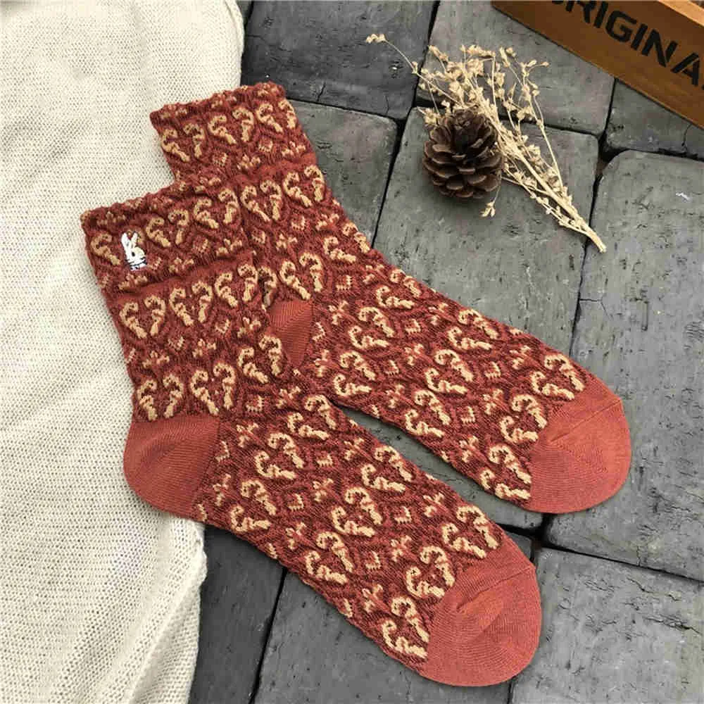 Bump Dark Jacquard Socks