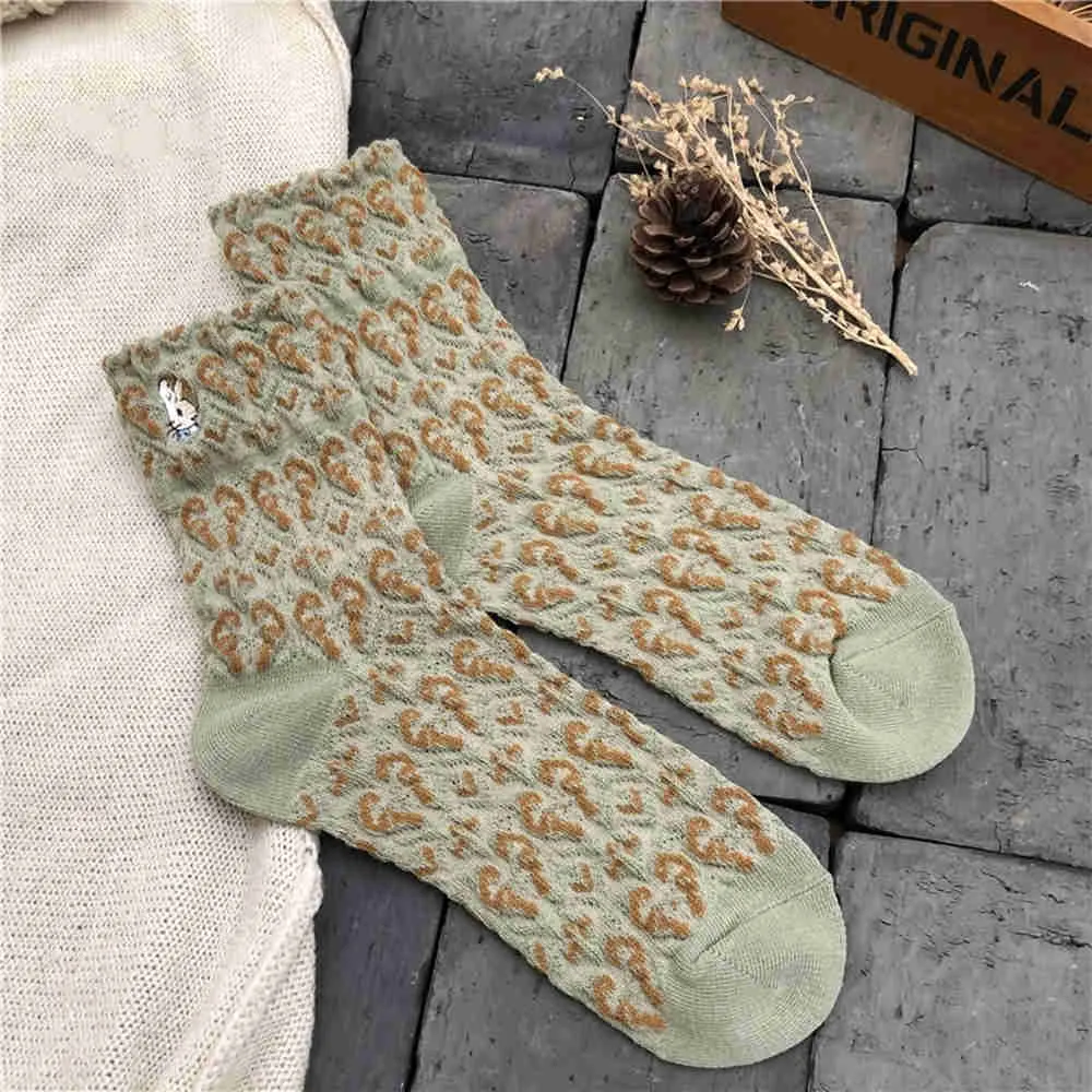 Bump Dark Jacquard Socks