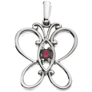 Butterfly Mother's Family Birthstone Pendant or Necklace