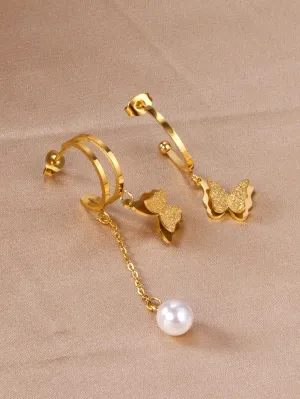 Butterfly Stainless Steel Charming Drop Earrings - FD ⚡