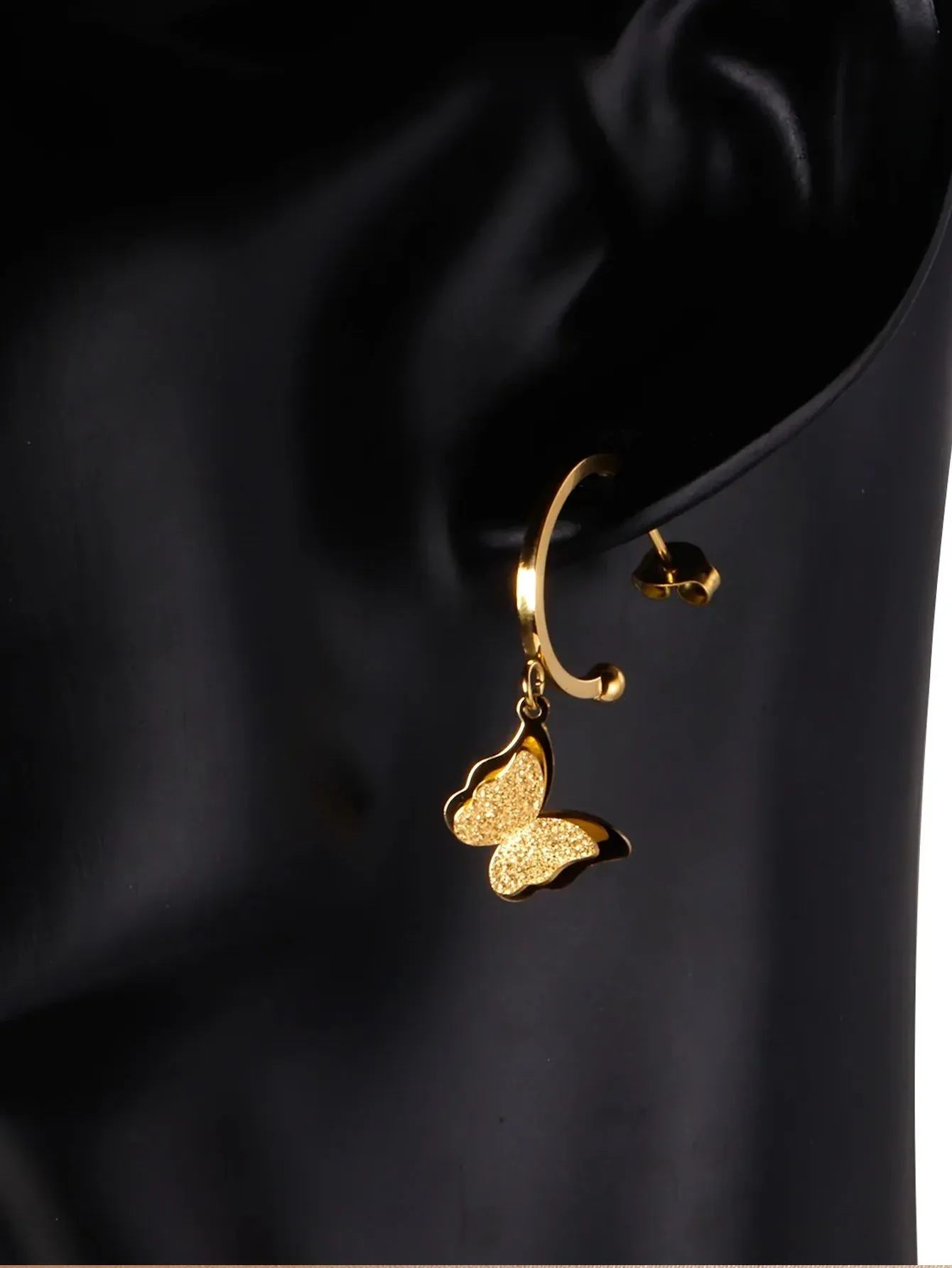 Butterfly Stainless Steel Charming Drop Earrings - FD ⚡