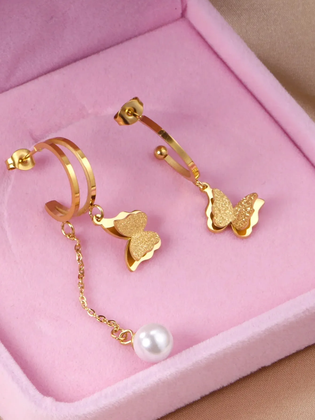 Butterfly Stainless Steel Charming Drop Earrings - FD ⚡