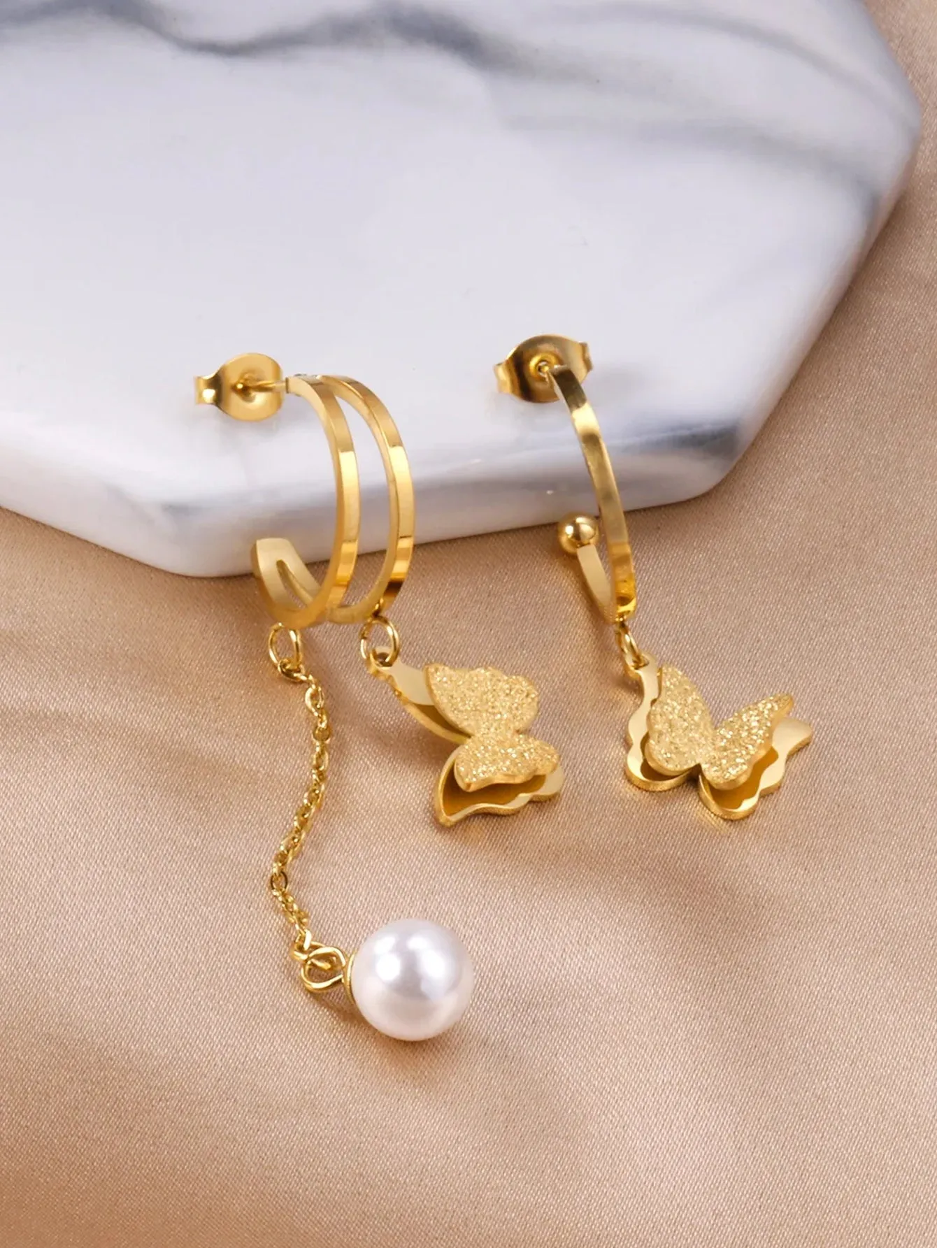 Butterfly Stainless Steel Charming Drop Earrings - FD ⚡