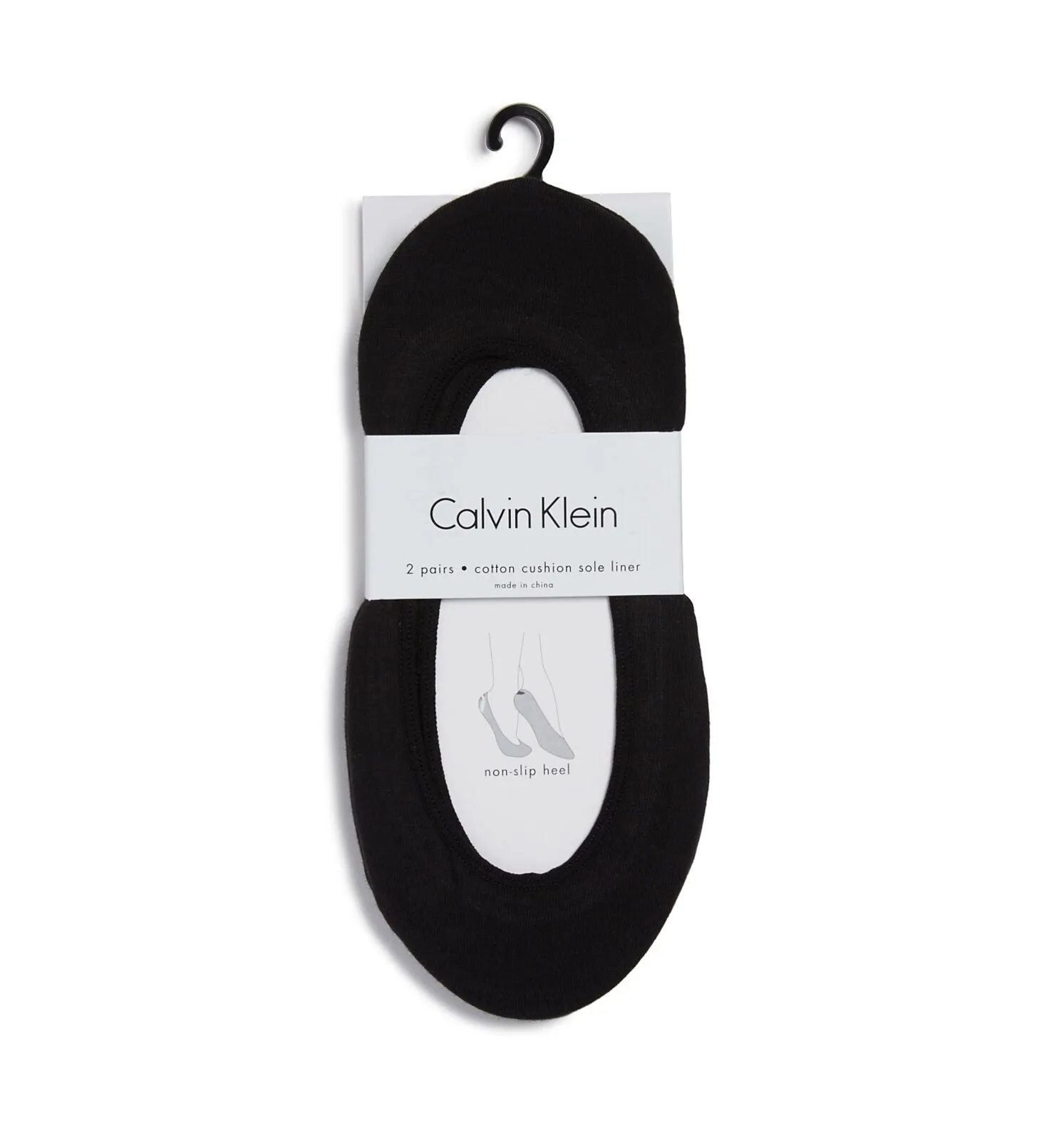 Calvin Klein Women's Cushioned Sole No Show Liner Socks 2 Pack. ACA530