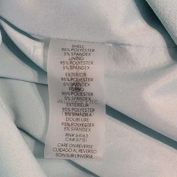 CALVIN KLEIN Women's Plus Faux Wrap Crepe Tulip Hem Skirt Size 14 New Light Teal