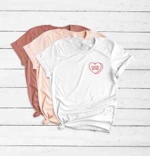Candy heart shirt