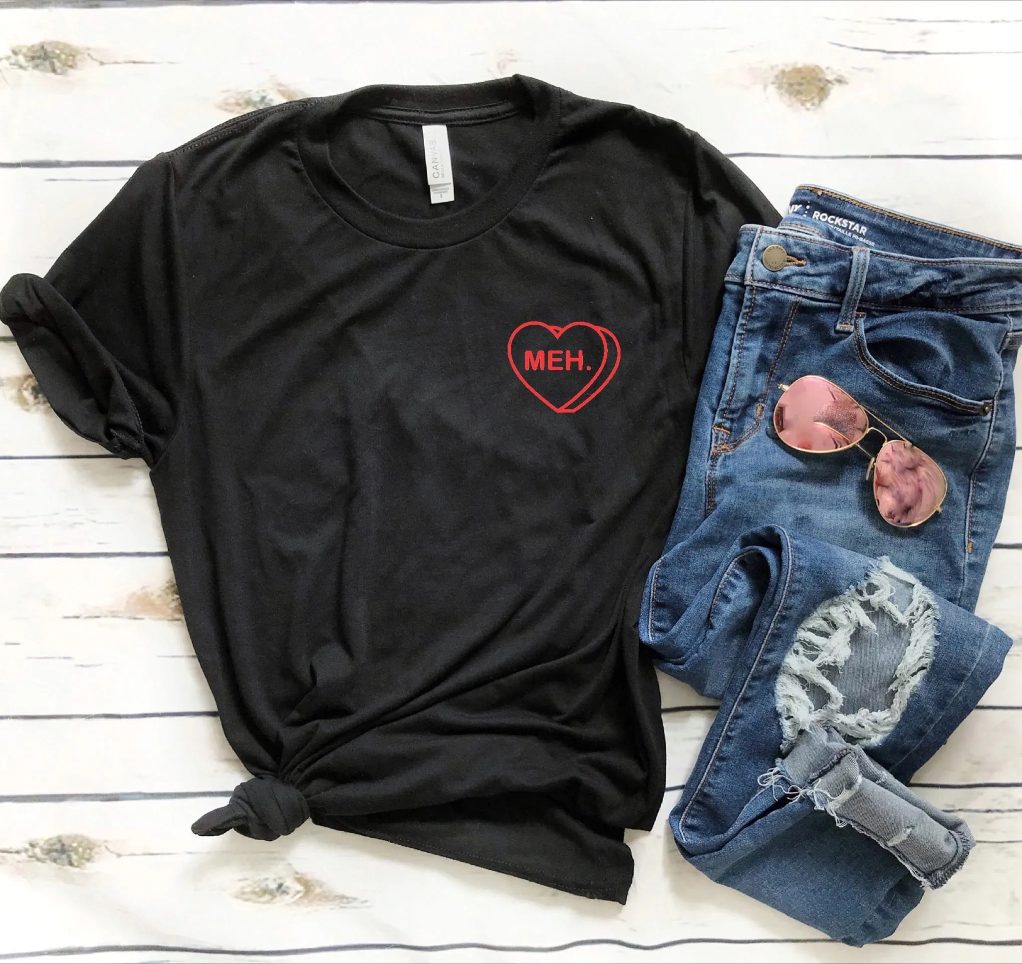 Candy heart shirt