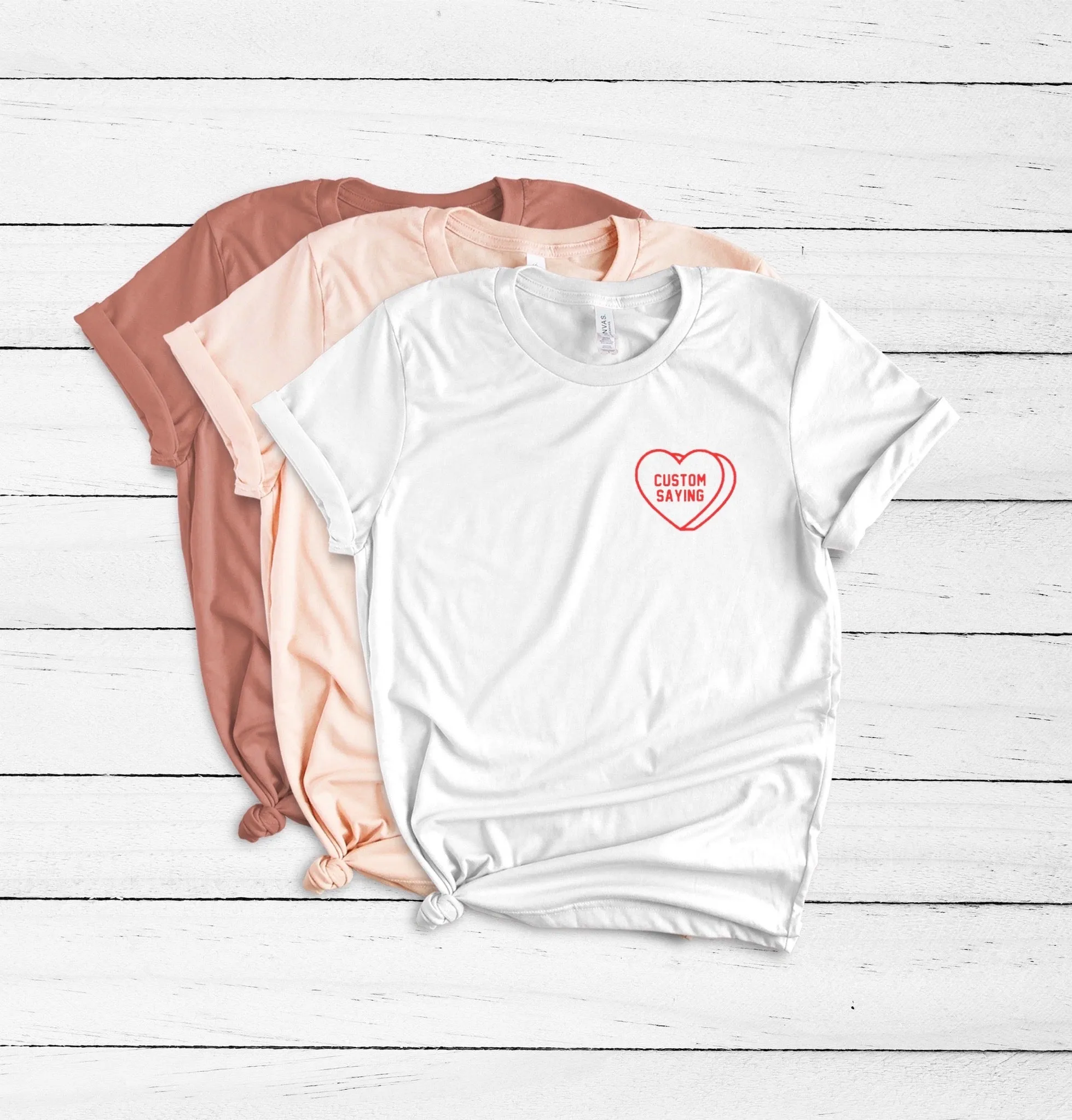Candy heart shirt