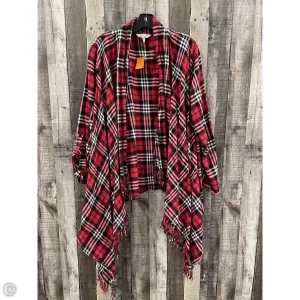 Cardigan By Krazy Kat In Plaid Pattern, Size: Xl