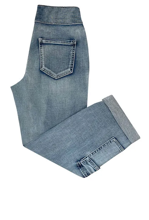 Cargo Capri Pull On Jeans by Ethyl