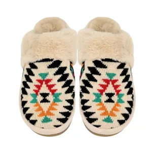 C.C Knit Faux Fur Slippers