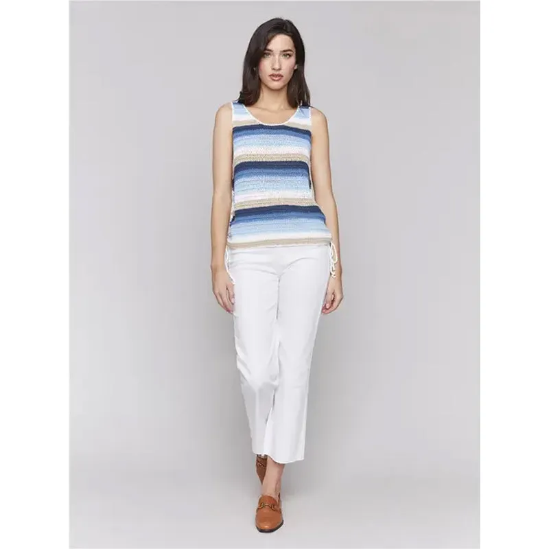 Charlie B Sleeveless Crochet Top