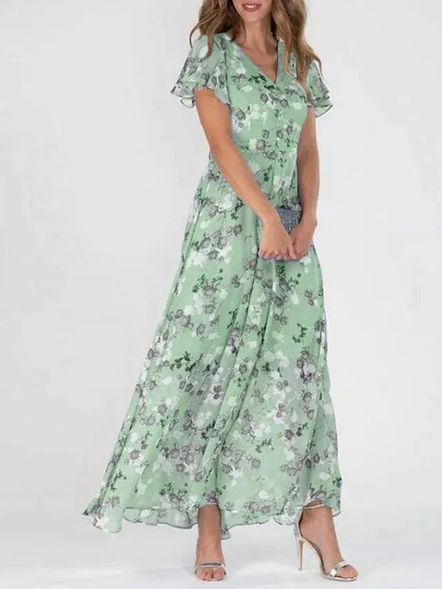 ChicAura™ | Women's Midi Dress | Lightweight Fabric, Flattering Fit & Versatile Style
