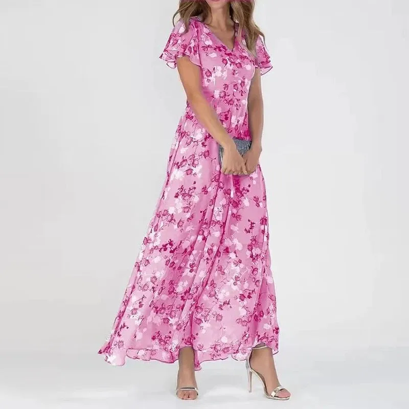 ChicAura™ | Women's Midi Dress | Lightweight Fabric, Flattering Fit & Versatile Style