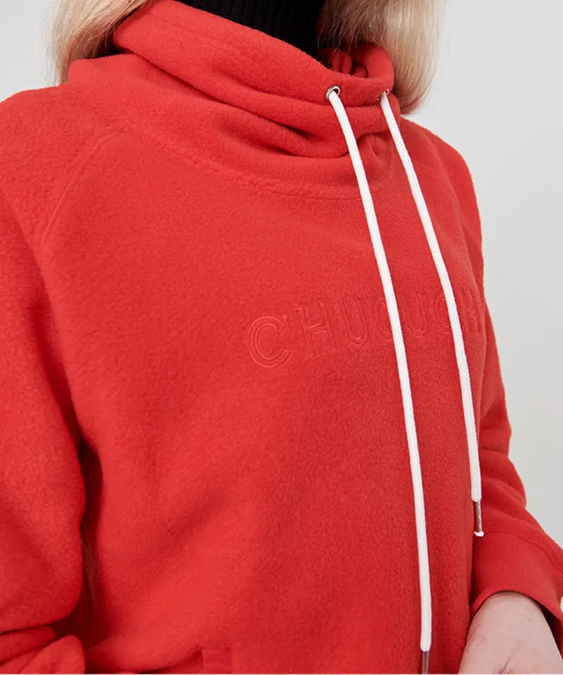 CHUCUCHU Winter Wide Neck Fleece Sweatshirt - 3 Colors