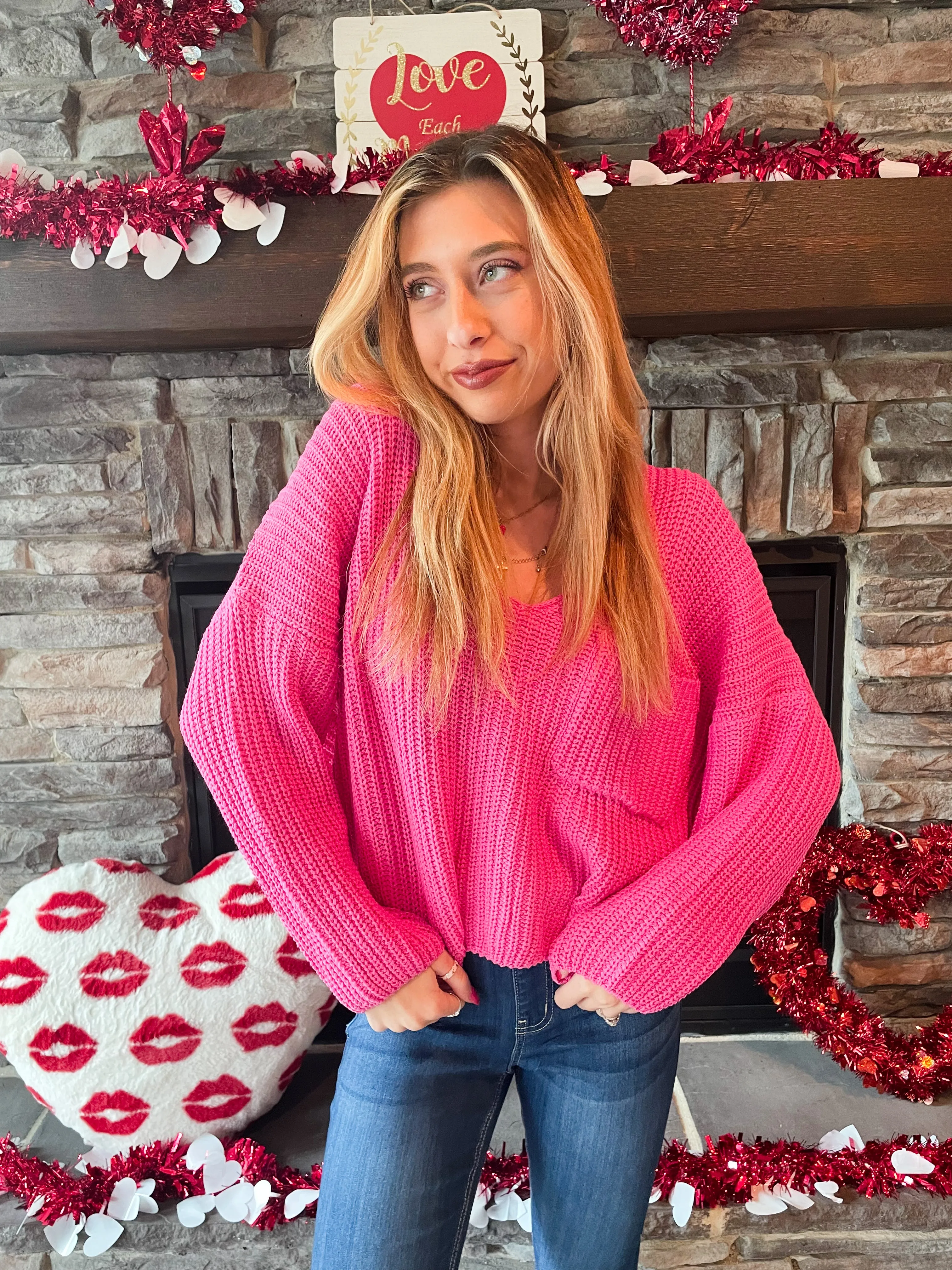 Coffee Run Sweater - Pink Restock