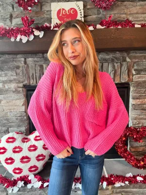 Coffee Run Sweater - Pink Restock