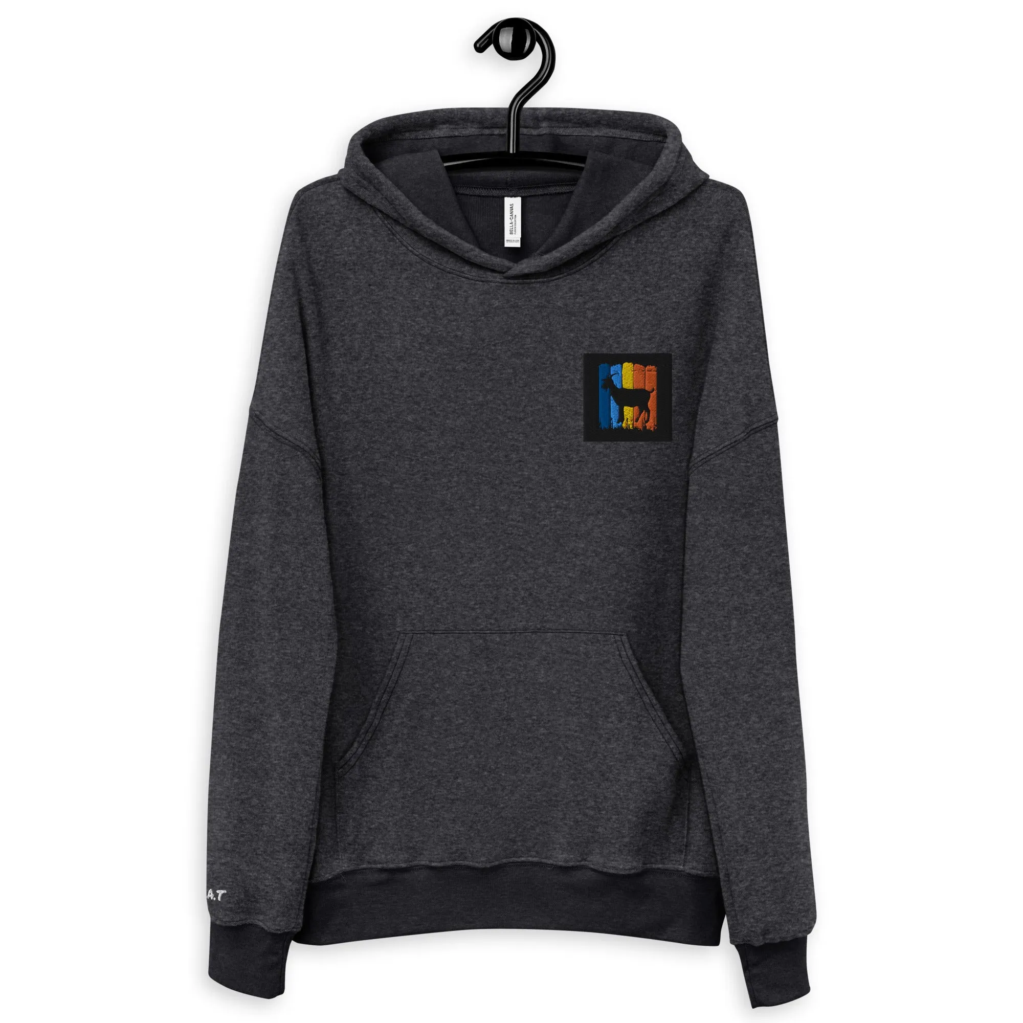 Colorful Retro Goat Fleece Hoodie – Cozy, Stylish & Versatile