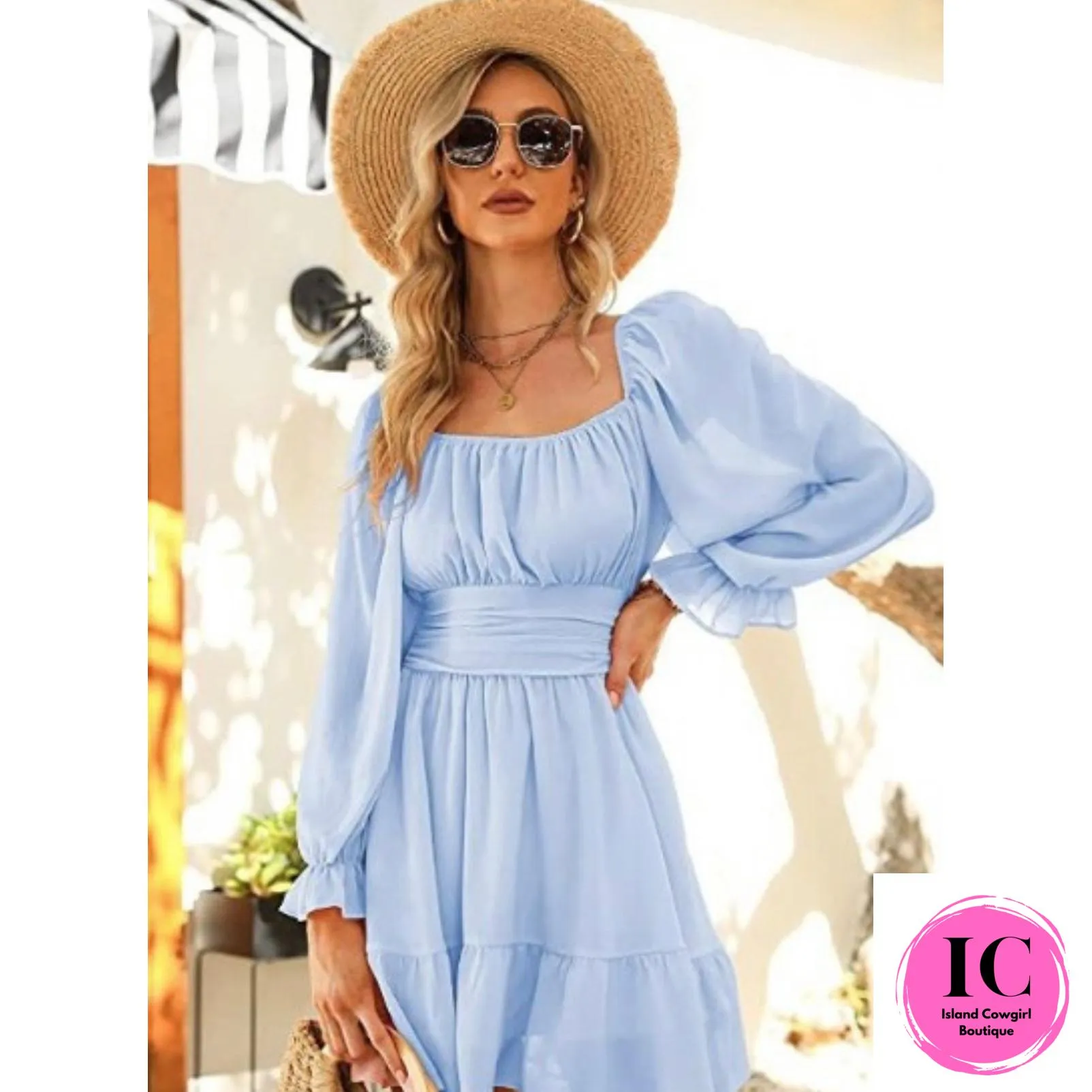 Come For It Baby Blue Dress
