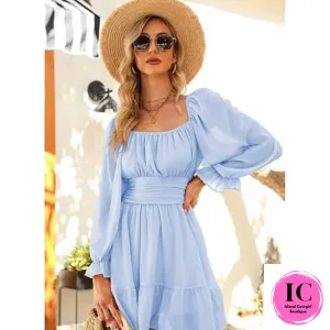 Come For It Baby Blue Dress