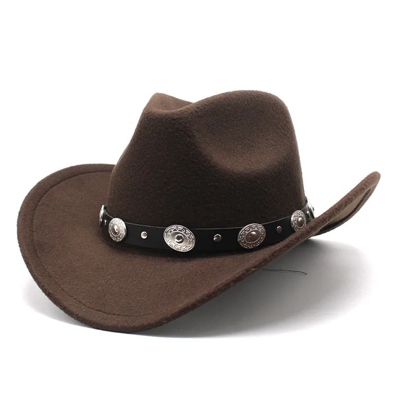 Cowgirl Fedora Hat with Leather Fedora Hat Toca Knight Hat