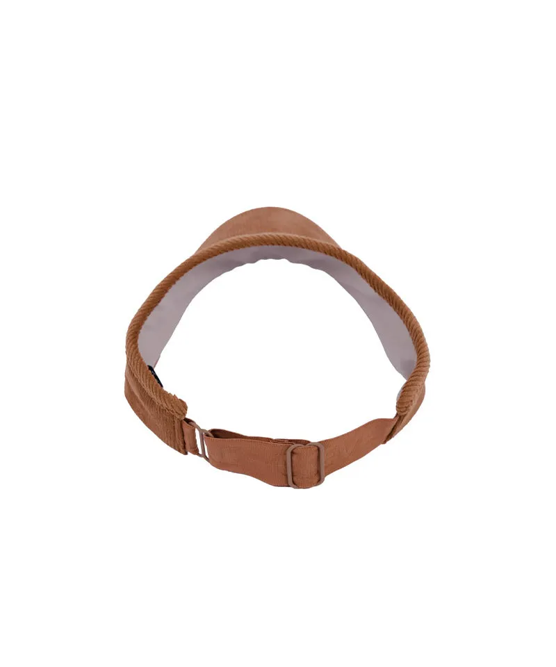 CREVE NINE: Oriental Corduroy Visor - Camel