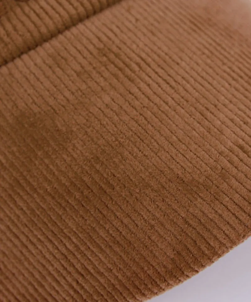 CREVE NINE: Oriental Corduroy Visor - Camel