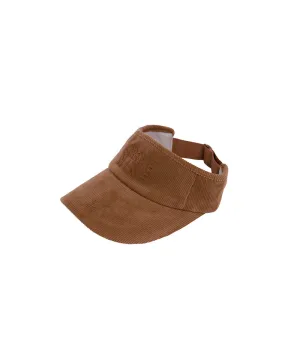 CREVE NINE: Oriental Corduroy Visor - Camel