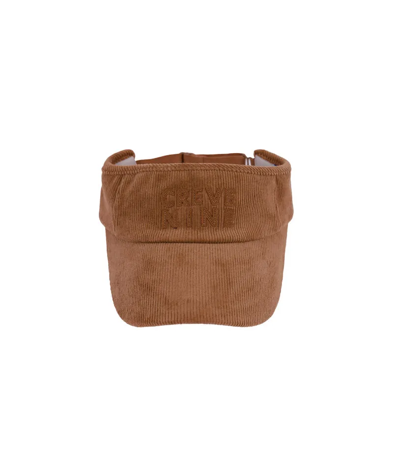 CREVE NINE: Oriental Corduroy Visor - Camel
