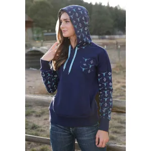 Cruel Women's Steer Printed Fleece Hoodie