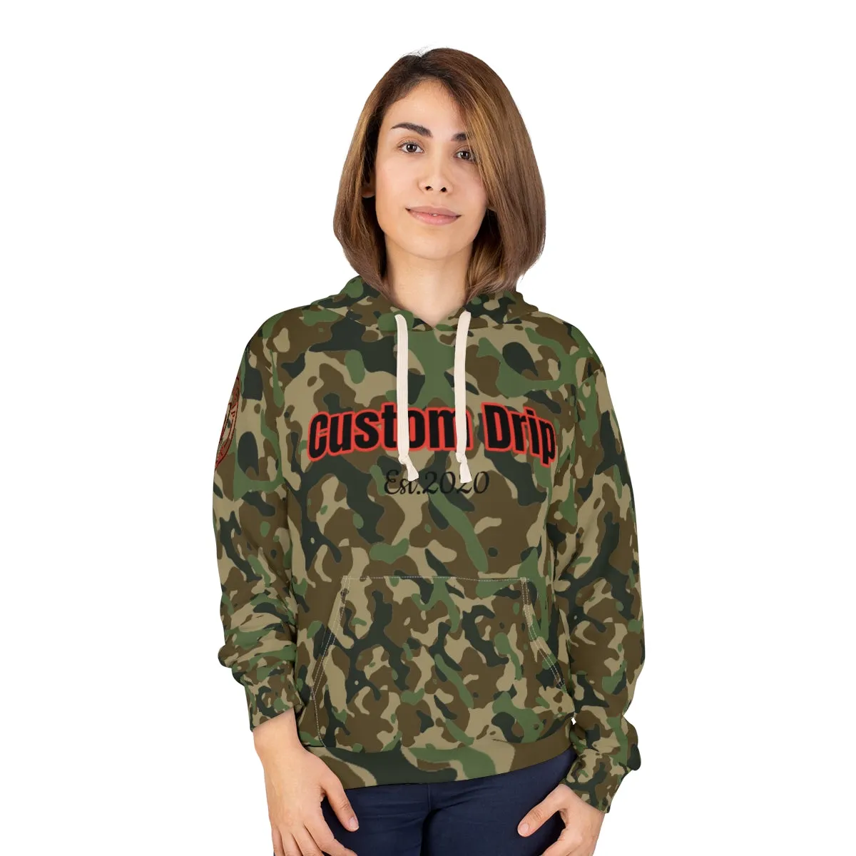 Custom Drip Camp Pullover Hoodie