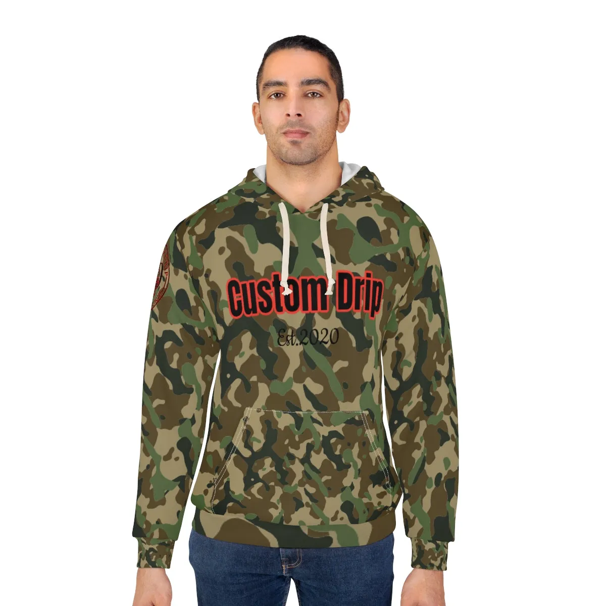 Custom Drip Camp Pullover Hoodie