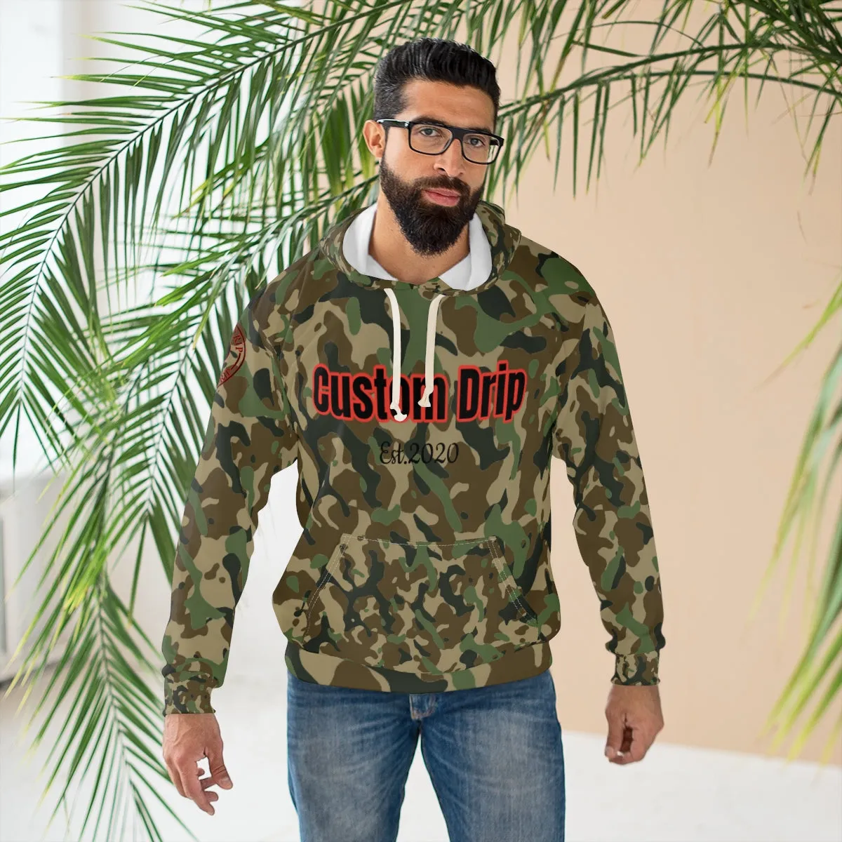 Custom Drip Camp Pullover Hoodie