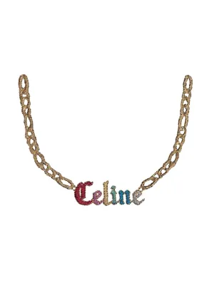 Custom Necklace Nameplate Necklace Unisex Crew Pullover