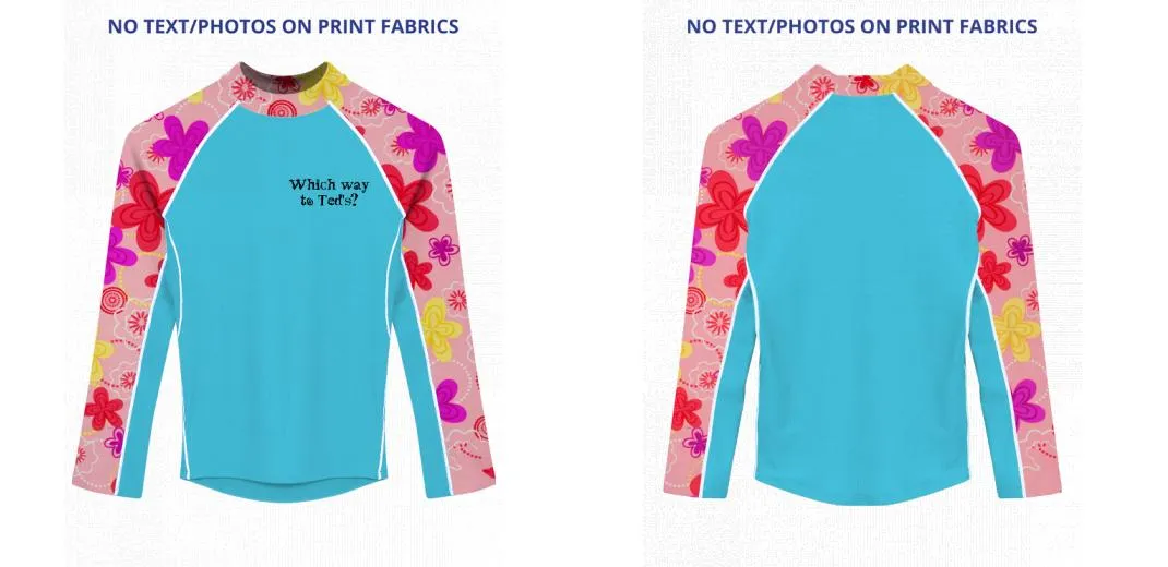 Custom Rash Guard (Kids, Women, Men) Long Sleeve